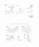 Air Cleaner Exhaust System Diagram and Parts List for 128602-0339-E1  Briggs and Stratton Engine